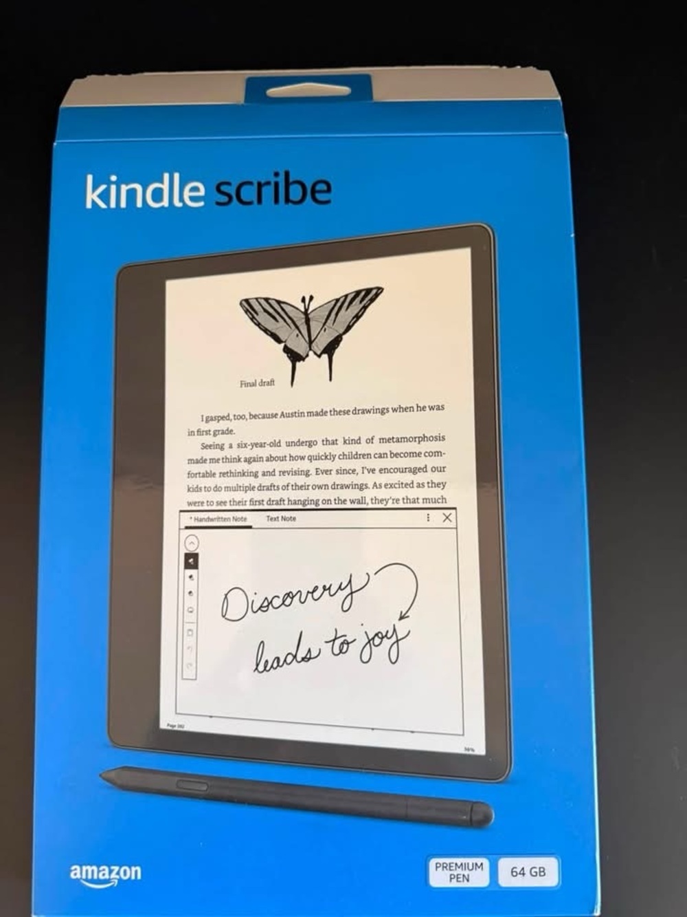 Amazon Kindle Scribe 64GB + Premium Pen & Cover – Like New